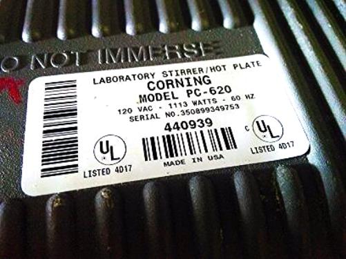 CORNING PC-620 STIRRER SHAKER Stirring Hot Plate Magnetic Stirrer