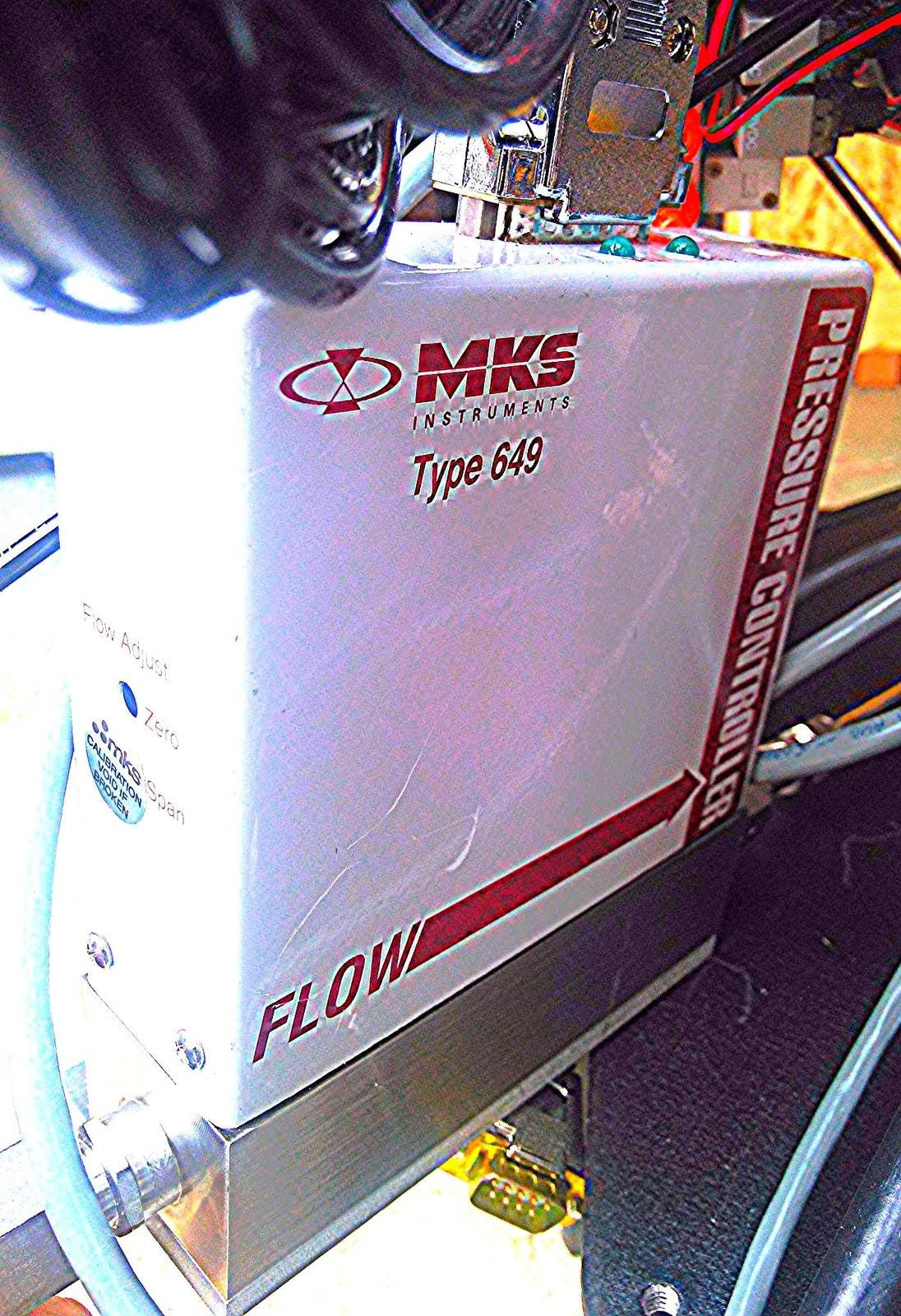 MKS 649A 23962 Pressure Controller Valve Range 10 SCCM Gas N2 10 Torr