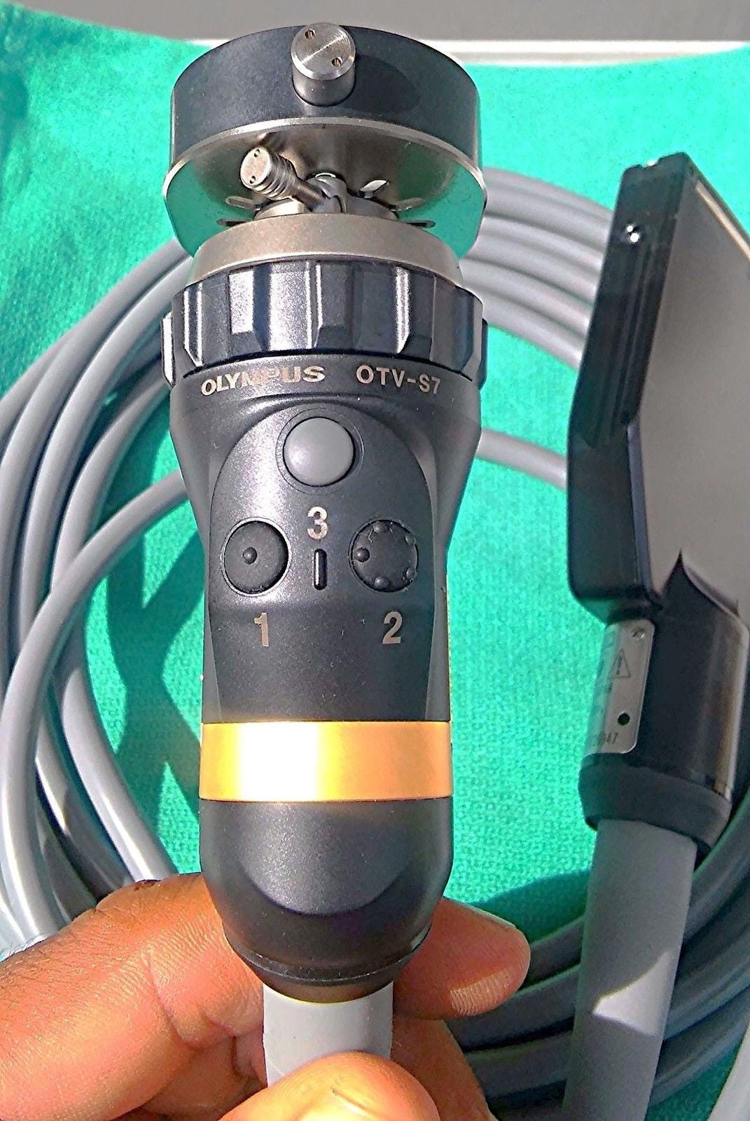 OLYMPUS OTV-S7H-NA-12E AUTOCLAVABLE OTV-S7 NTSC CAMERA HEAD WORKING GREAT