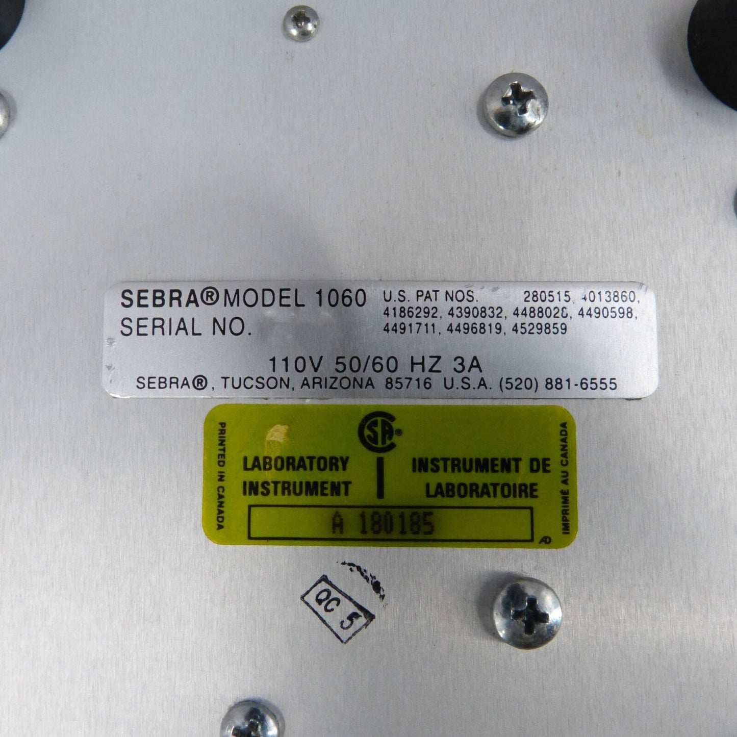 VANTE SEBRA 1060 SMALL PVC BLOOD BAG TUBE SEALER HEAD 90DAYWARRANTY WATCHVIDEO