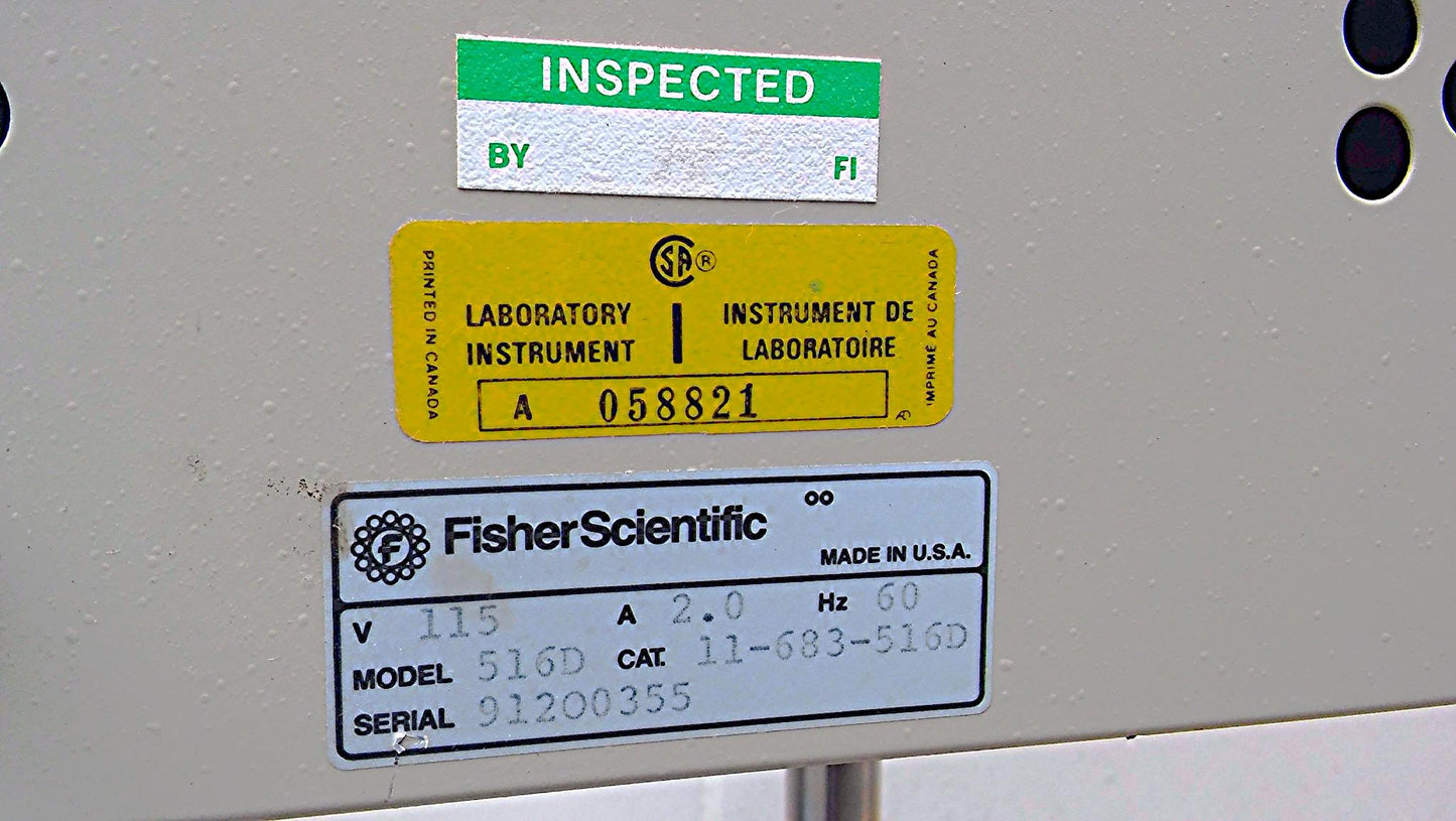 FISHER SCIENTIFIC 516D INCUBATOR 500 SERIES 115 Volt OVEN FREE SHIPPING PERFECT