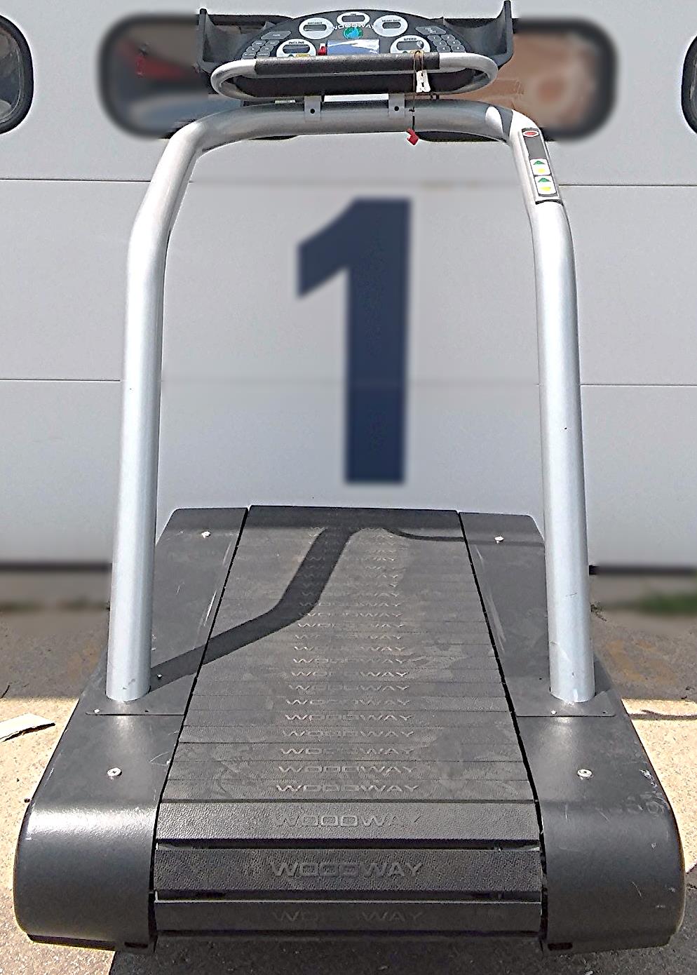 WOODWAY TREADMILL DESMO S WORKS GREAT WATCH VIDEO HERE