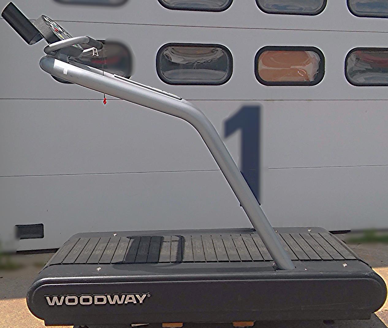 WOODWAY TREADMILL DESMO S WORKS GREAT WATCH VIDEO HERE