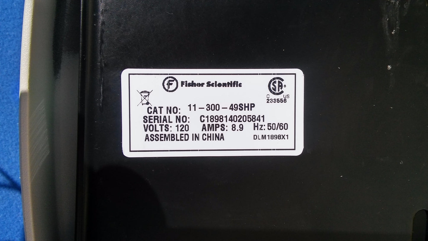 FISHER SCIENTIFIC DIGITAL STIR HOT PLATE ISOTEMP MODEL 11-300-49SHP For Parts