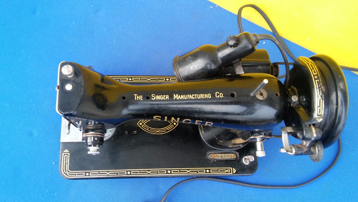 1955 SINGER MODEL 99K SEWING MACHINE EK966509 PERFECT WATCH VIDEO FREESHIP