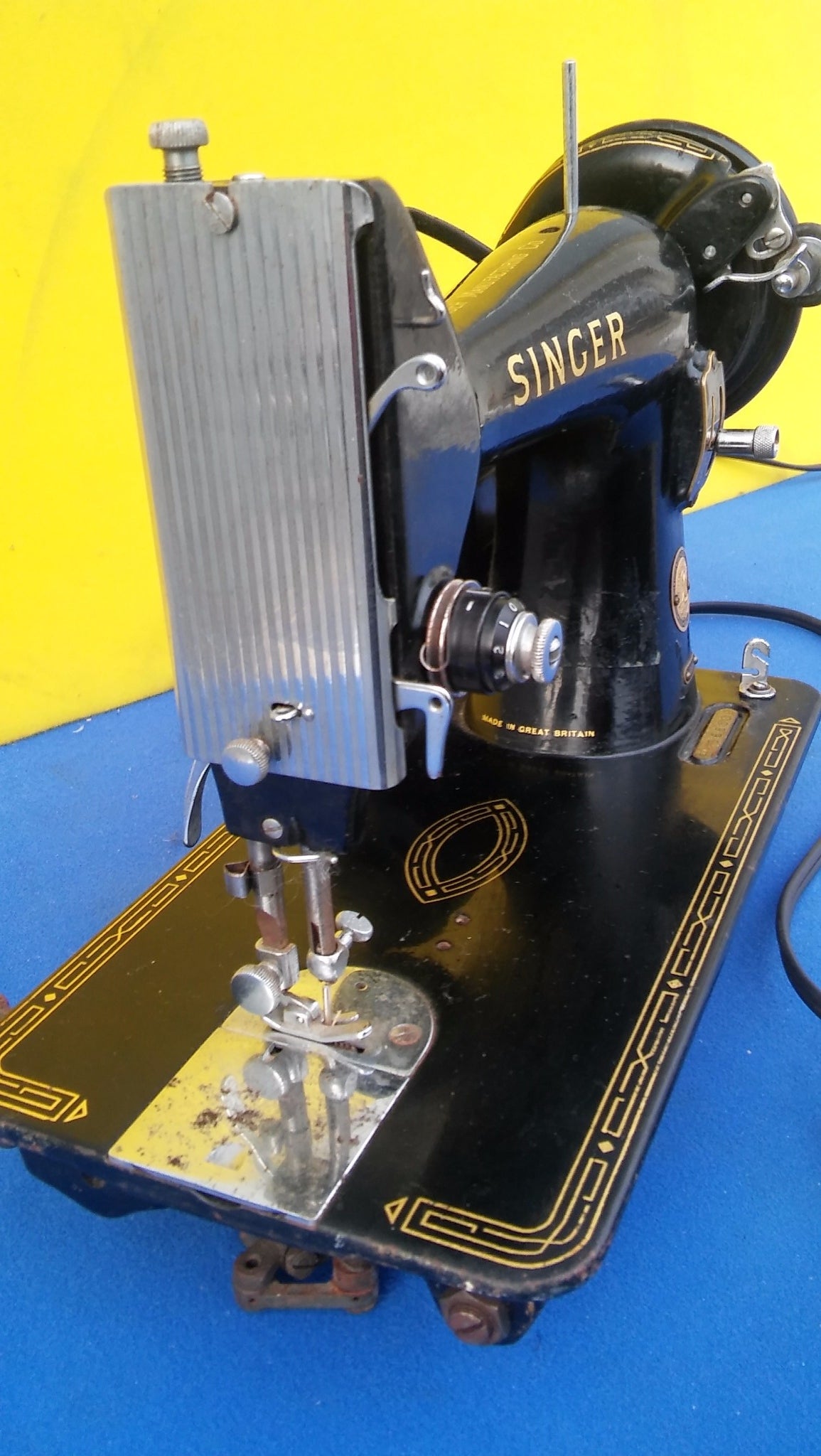 1955 SINGER MODEL 99K SEWING MACHINE EK966509 PERFECT WATCH VIDEO FREESHIP