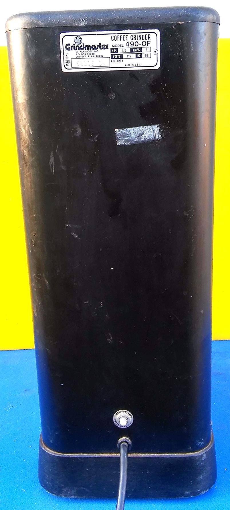 GRINDMASTER PROFESSIONAL COFFEE GRINDER 490-OF WORKING PERFECTLY FREE SHIP