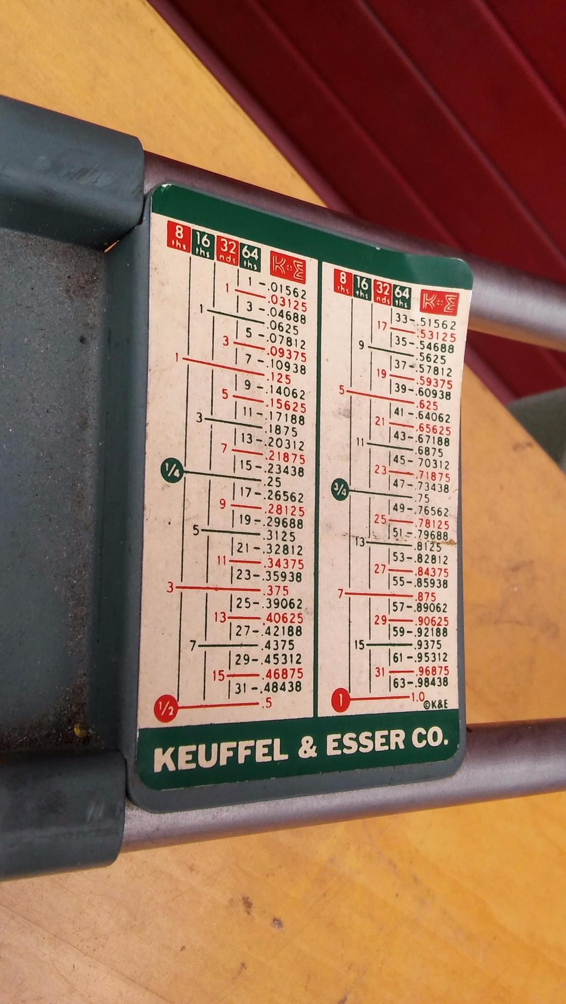 1950's VINTAGE HAMILTON DRAFT TABLE KEUFFEL & ESSER V-Track Drafting FREESHIPPIN