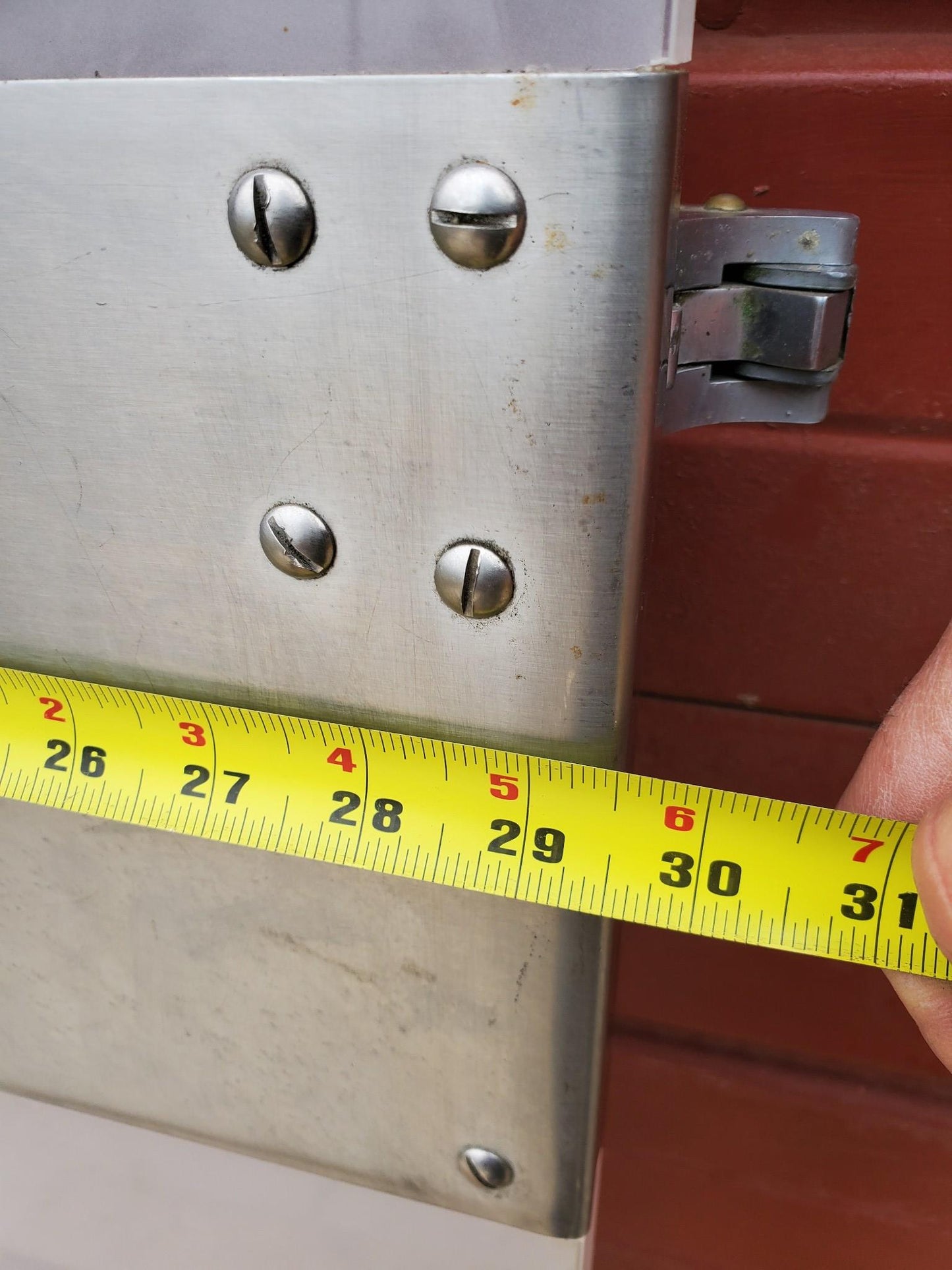 RARE VINTAGE INDUSTRIAL DESIGN STEAMPUNK ARCHITECTURE FREEZER DOOR FREESHIPPING