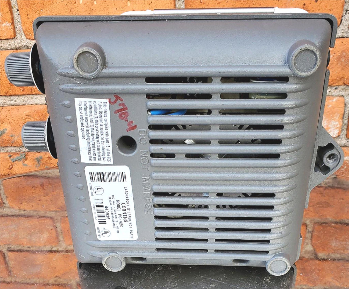 CORNING PC-420 HOTPLATE & MAGNETIC STIRRER 10”x10” 120 VAC FREE SHIP WATCH VIDEO