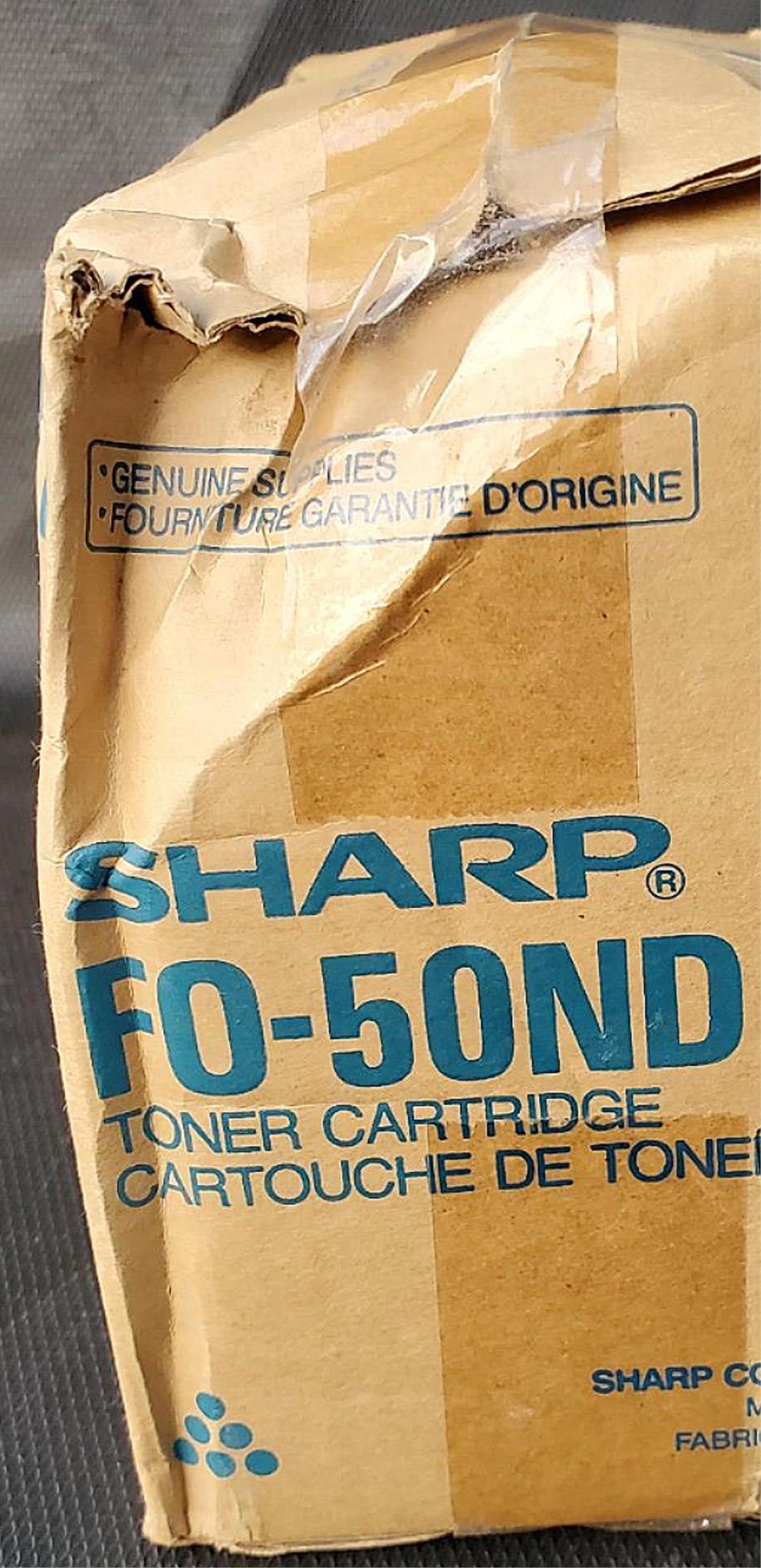 SHARP FO-50ND GENUINE FACTORY SEALED BLACK ORIGINAL TONER CARTRIDGE FREE SHIPPIN