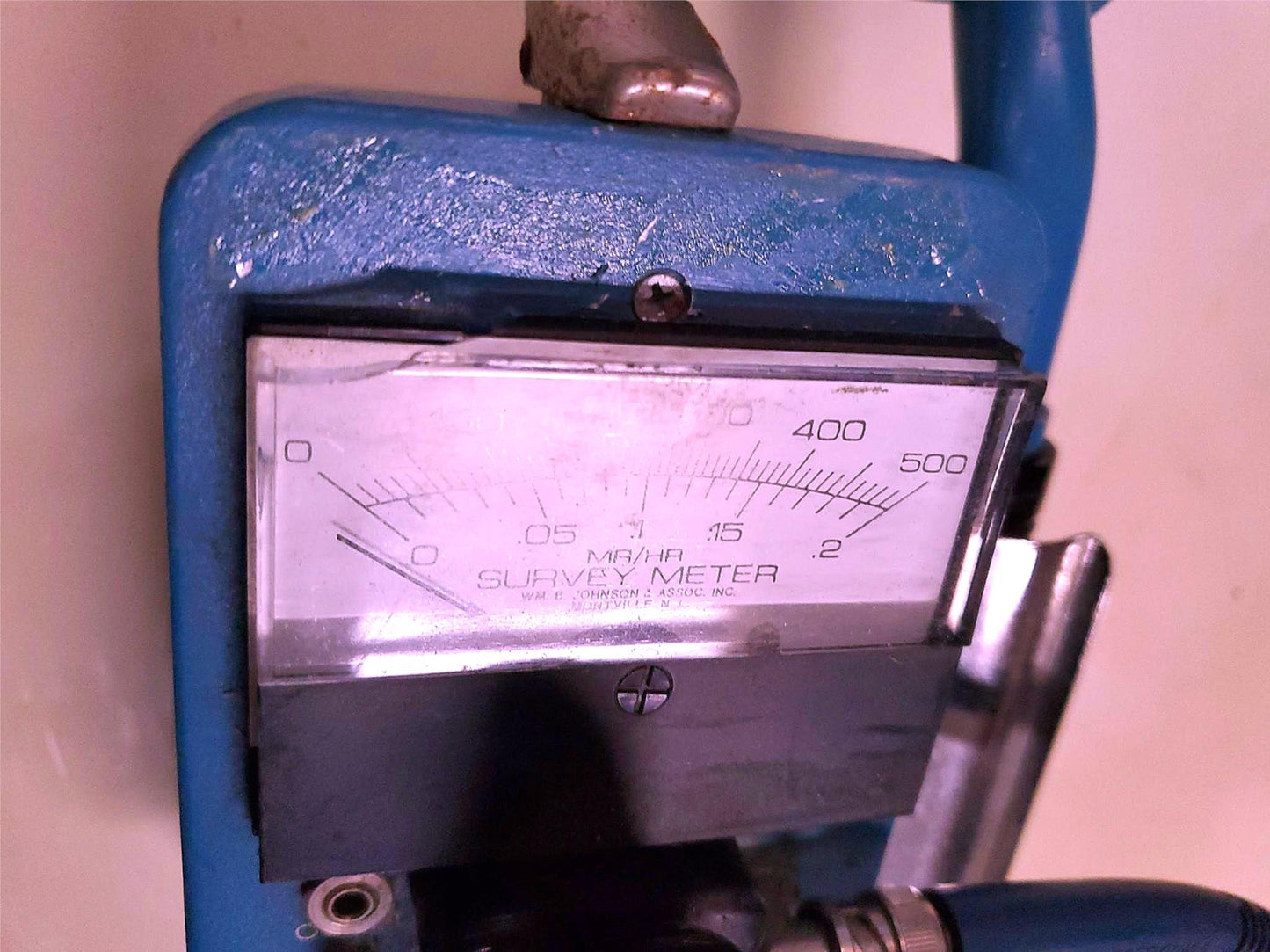 WMB JOHNSON GSM-15 4 RANGE SURVEY METER & HP-265 PROBE GAMMA RADIATION DETECTOR