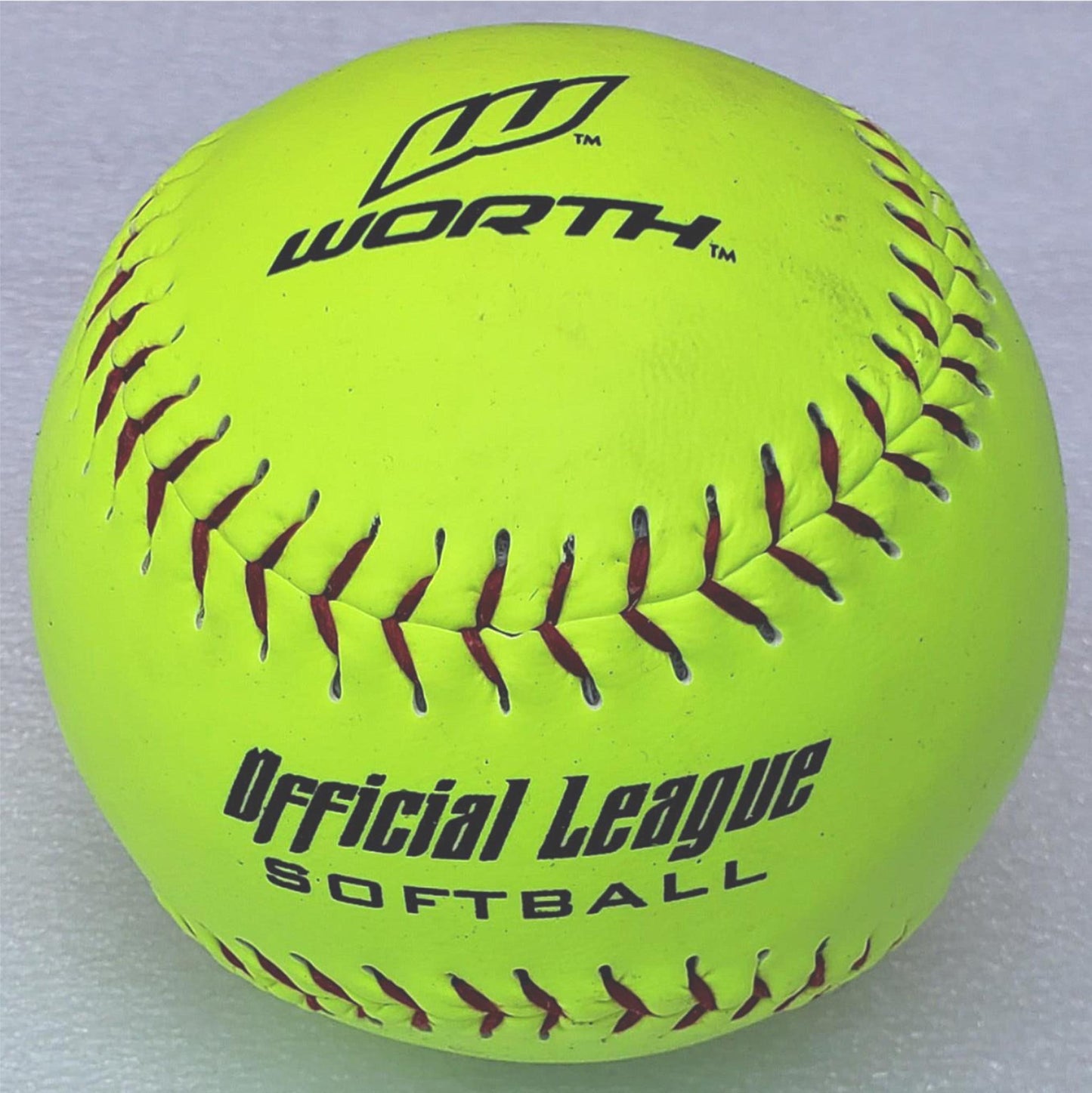 15BALL LOT WORTH YWCS12 12" COR 375 SLOWPITCH OFFICIAL LEAGUE SOFTBALL FREE SHIP