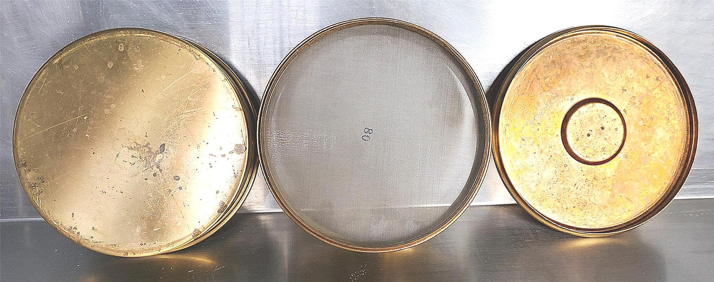 DUAL US STANDARD 80 SIEVE BRASS FRAME with COVER & RECEIVER MODULE FREE SHIPPING