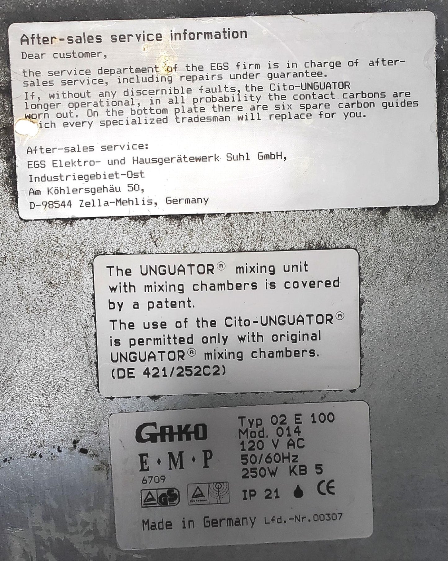 GAKO CITO UNGUATOR E/S PHARMACY COMPOUNDING MACHINE MIXER WATCH VIDEO FREE SHIP