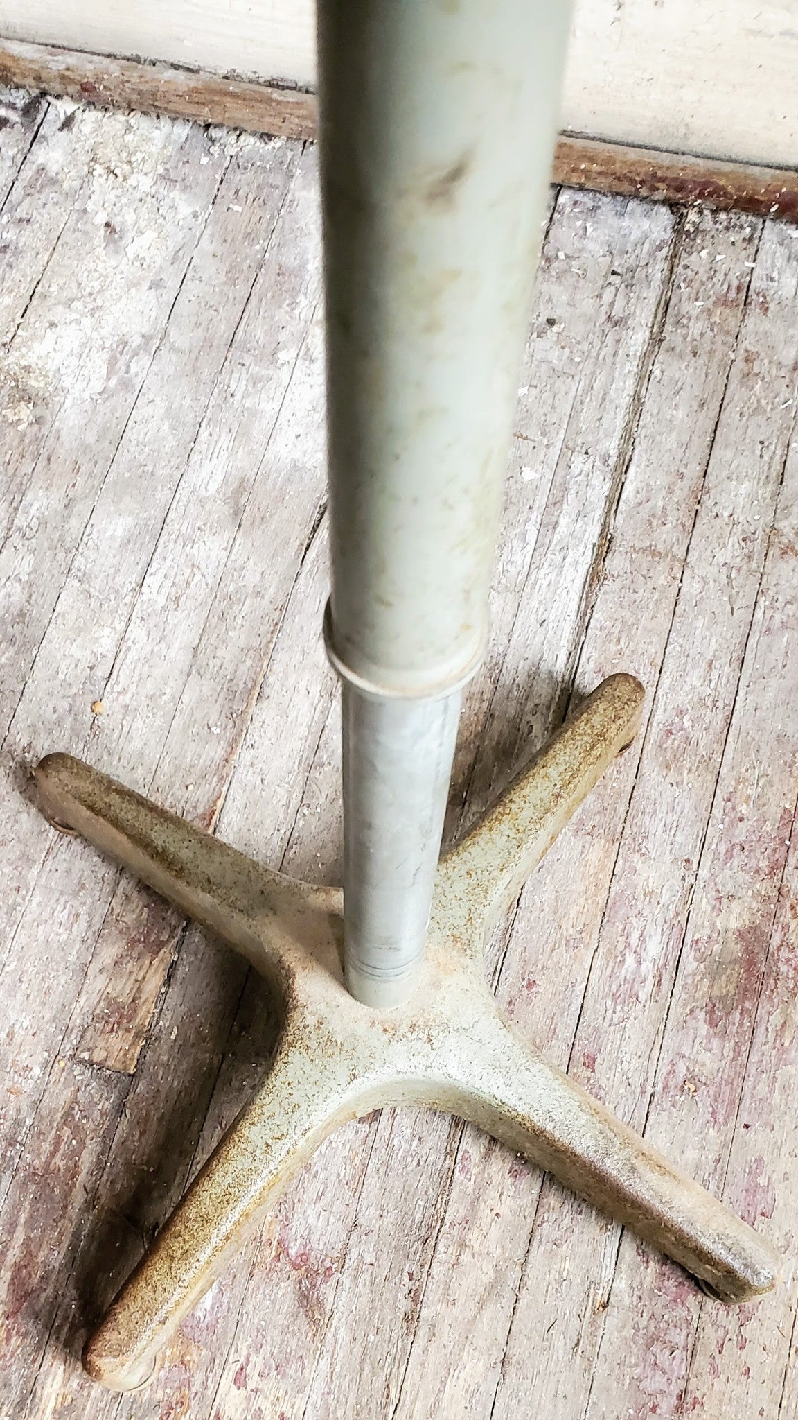 1963 VINTAGE AJUSTRITE INDUSTRIAL DRAFTING MACHINIST STOOL GLUEDWOODTOP FREESHIP