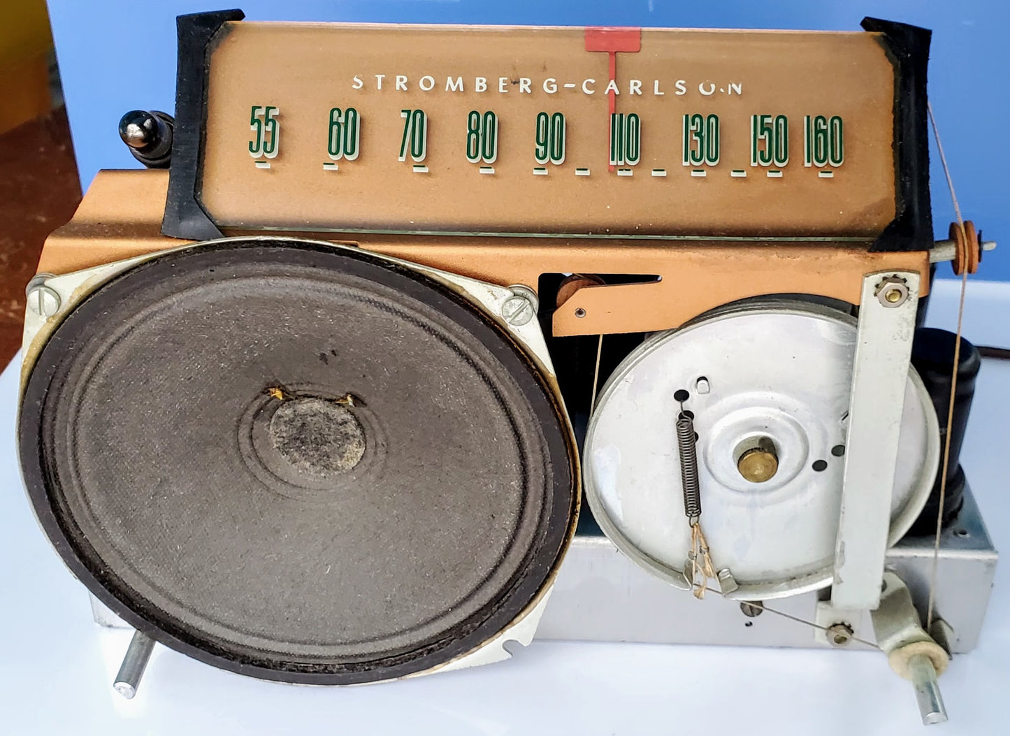 1940 VINTAGE STROMBERG CARLSON FROG EYE ART DECO PLASKON BAKELITE RADIO FREESHIP