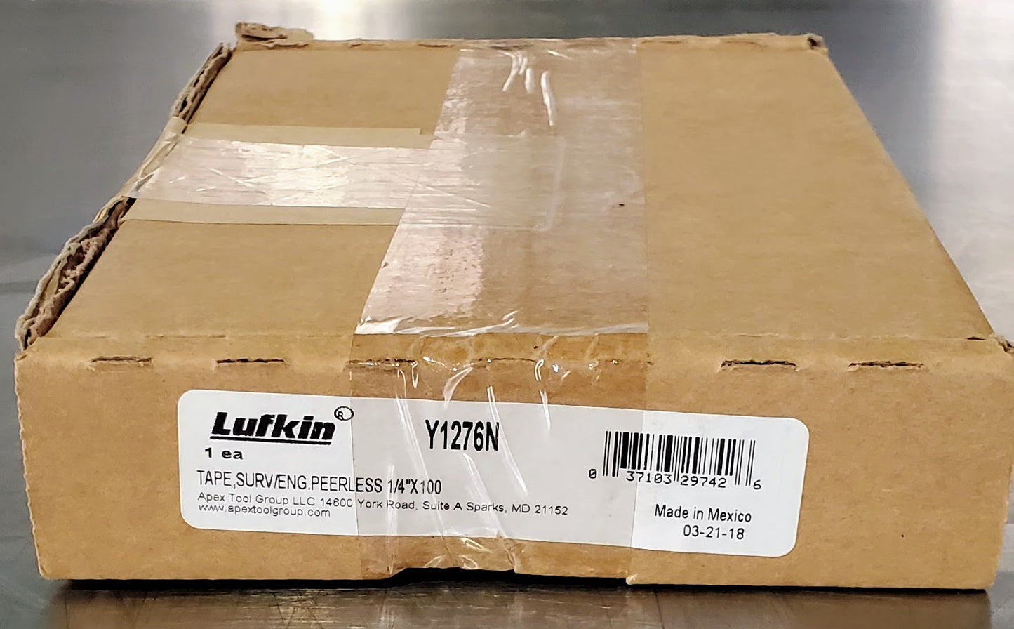 LUFKIN® Y1276N REPLACEMENT BLADE TAPE 1/4-Inch x 100-Foot CHROME CLAD FREE SHIP