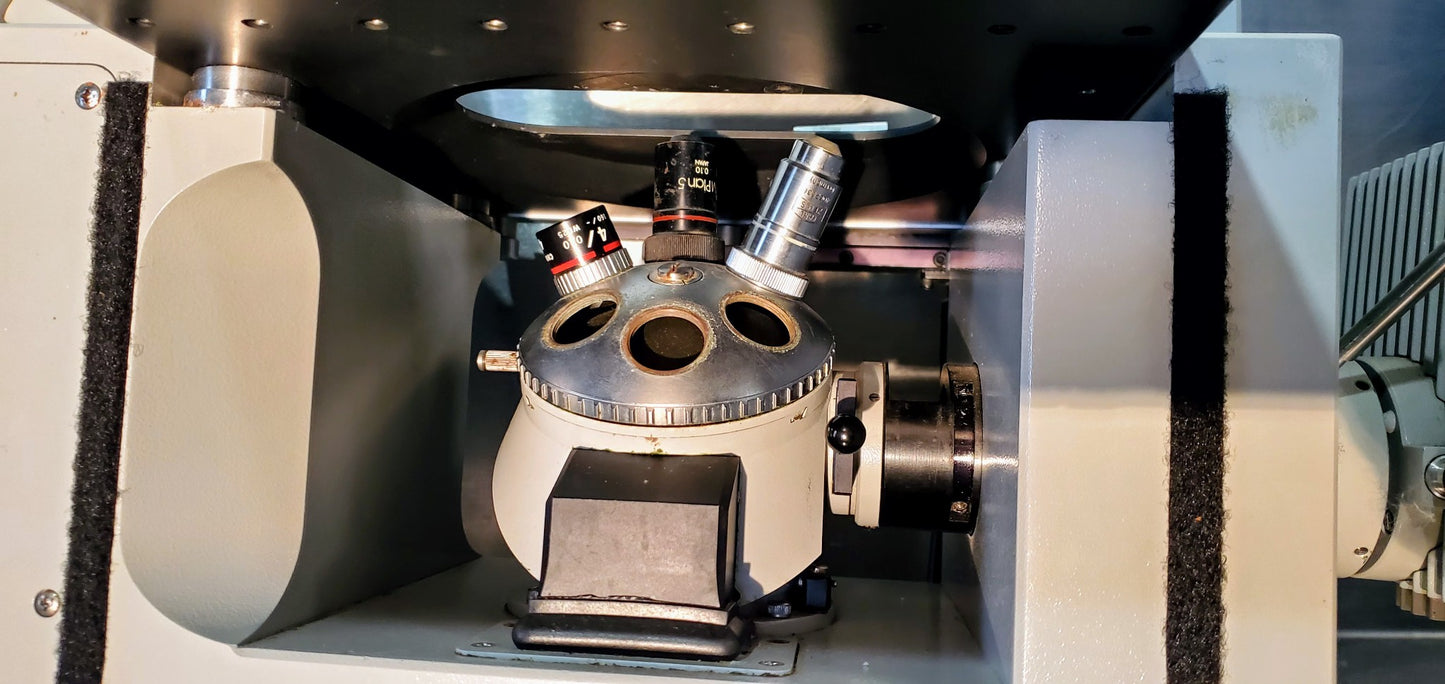 ZEISS IM INVERTED MICROSCOPE 3 OBJECTIVES 100% WORKING FREE SHIP WATCH VIDEO