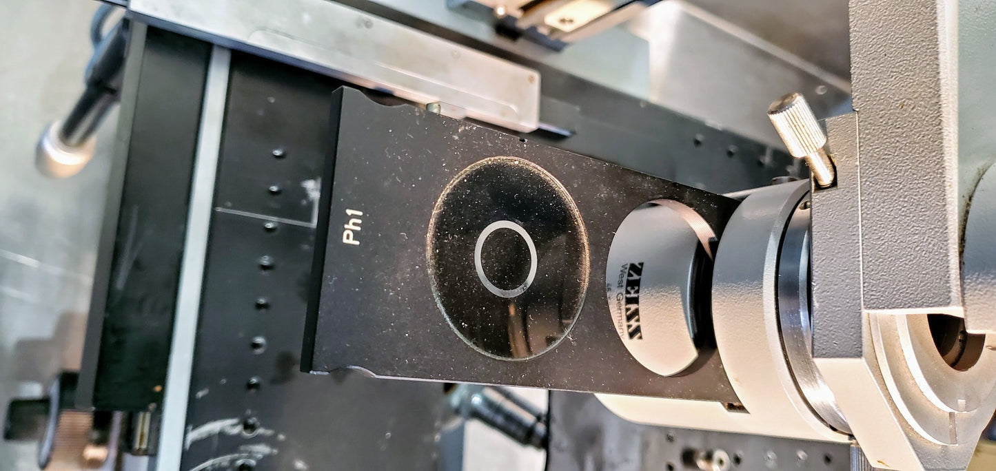 ZEISS IM INVERTED MICROSCOPE 3 OBJECTIVES 100% WORKING FREE SHIP WATCH VIDEO