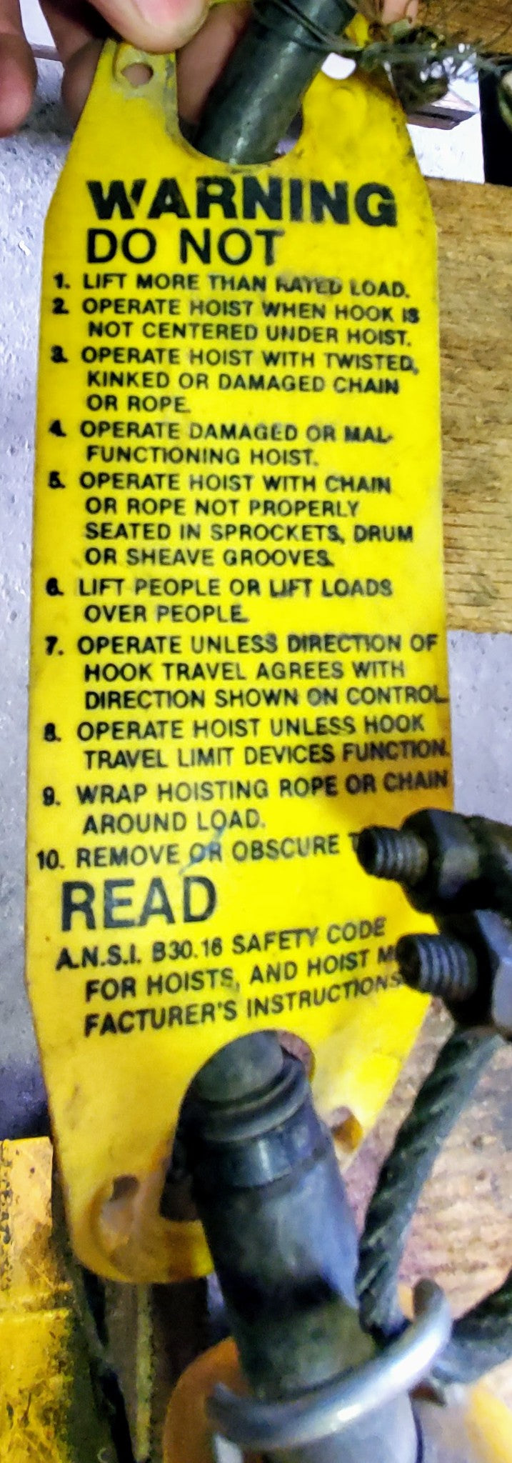YALE BUDGIT MAN-GUARD 3-PHASE 3TON CHAIN HOIST PUSH TROLLEY MOUNT FREE SHIPPING