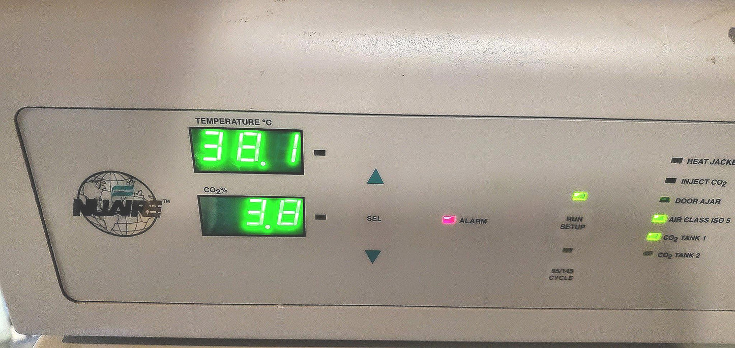 NUAIRE NU-5510 CO2 INCUBATOR & DOLLY 100% OPERATIONAL 90 DAY WARRANTY FREE SHIP