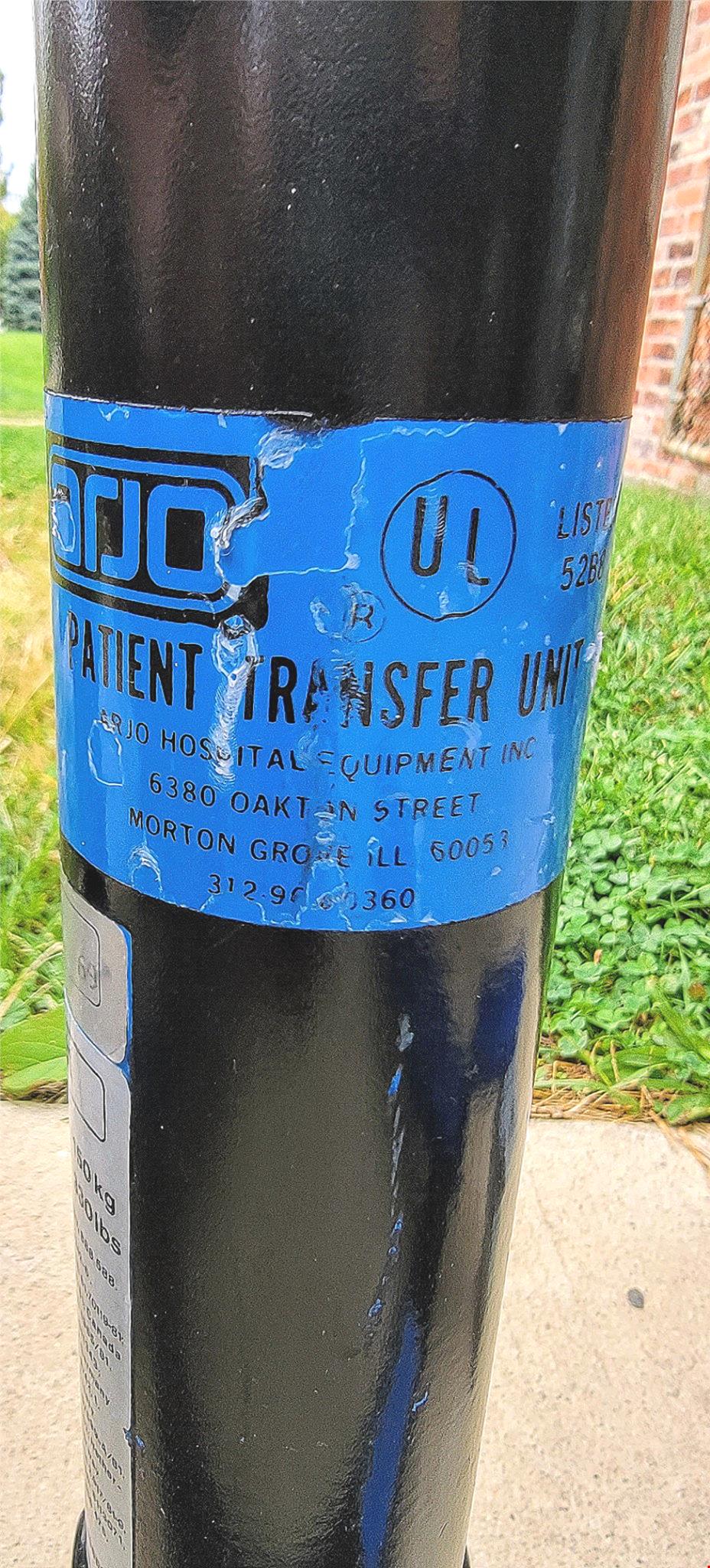 ARJO 17" Up To 36" MANUAL PATIENT TRANSFER LIFT up to 300 lbs PLEASE WATCH VIDEO