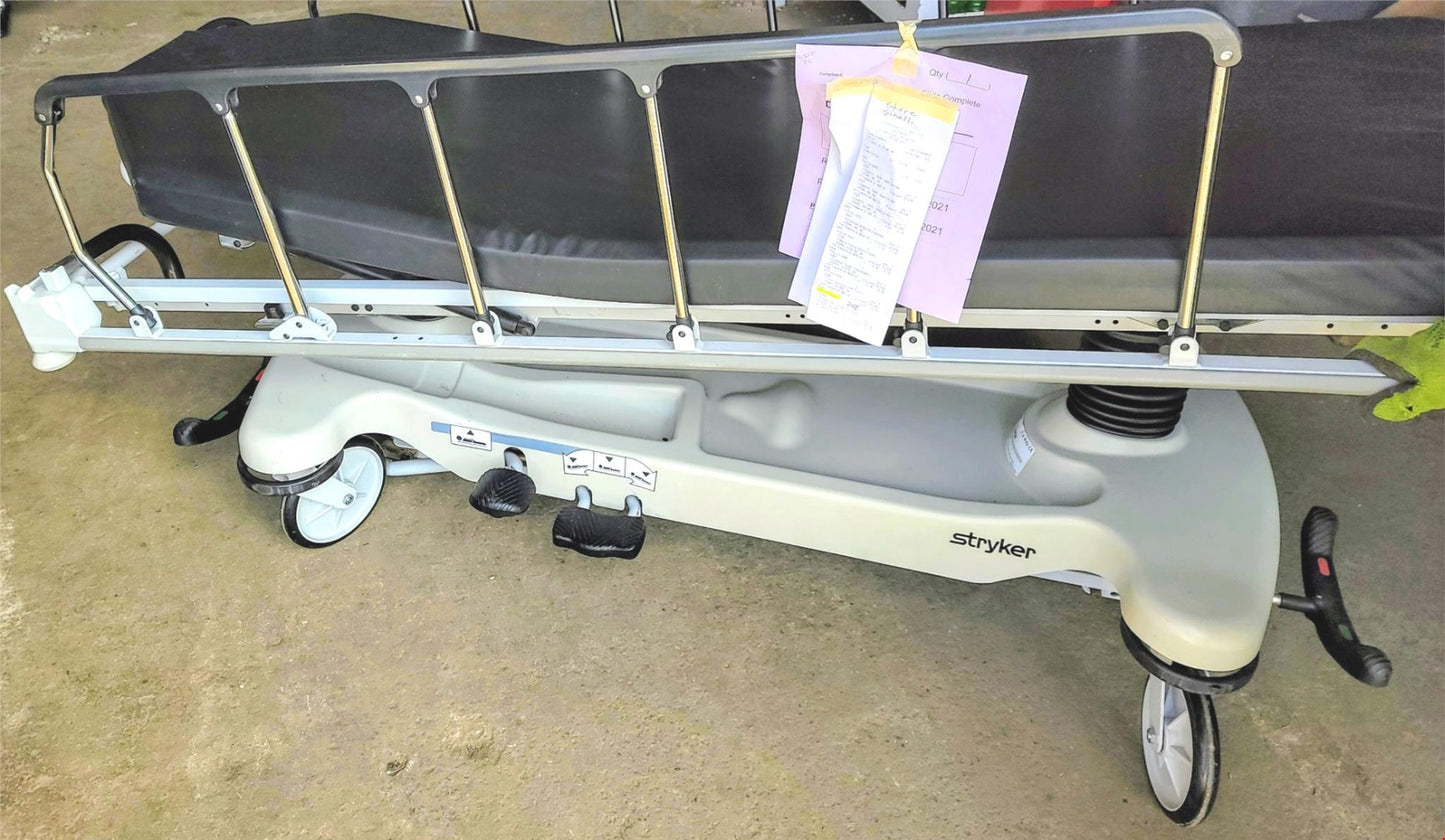STRYKER ST104 (0735) HOSPITAL EMERGENCY TRANSPORT GURNEY STRETCHER - FREE SHIP