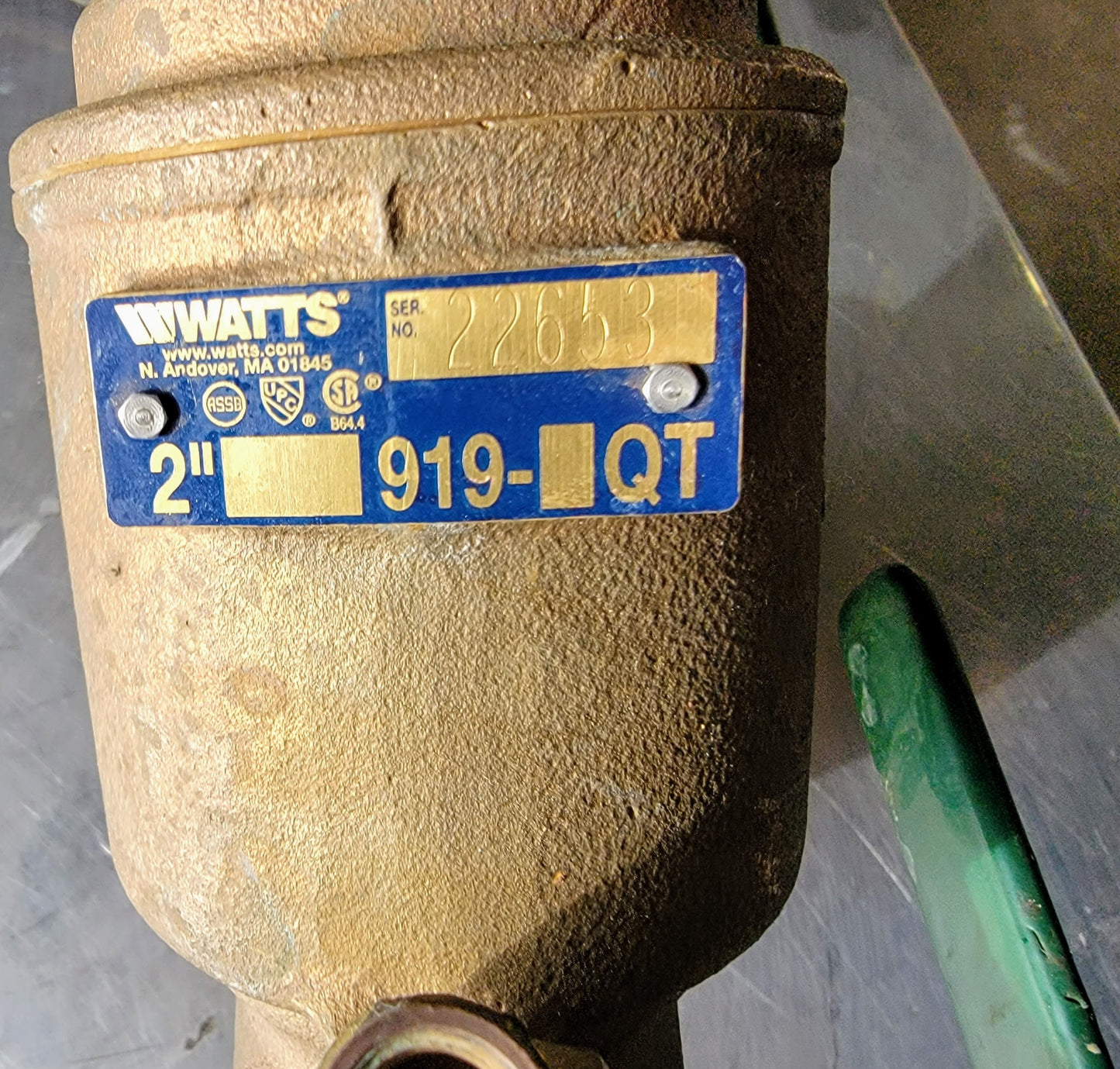 WATTS 919QT 2" REDUCED PRESSURE ZONE ASSEMBLY WATCH VIDEO FREE SHIPPING