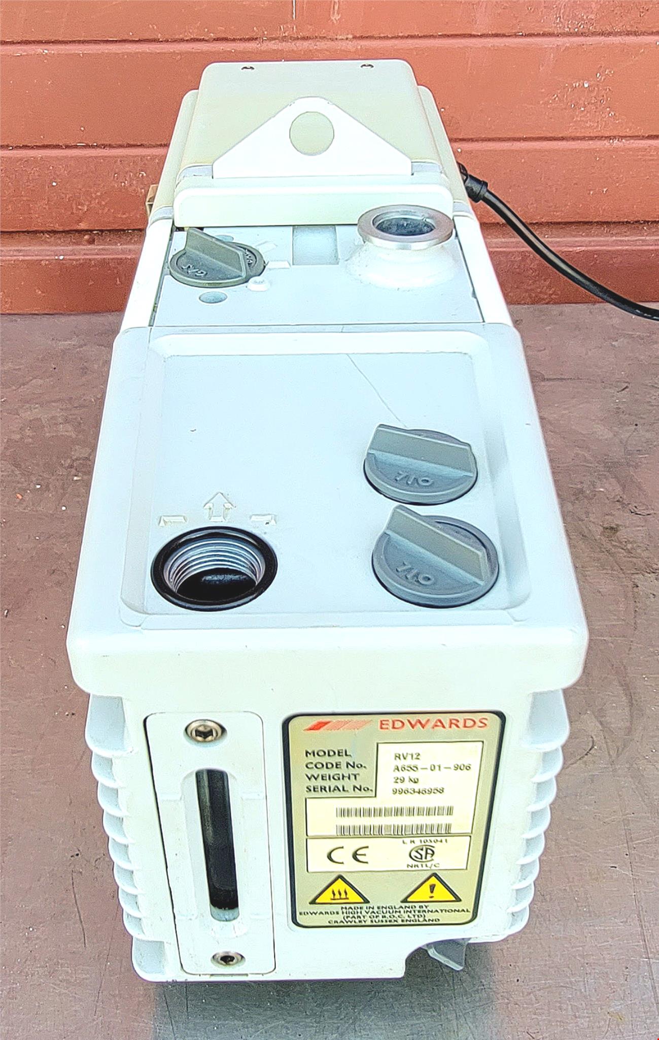 230Volt EDWARDS 12 E2M12 ROTARYVANE MECHANICAL VACUUM PUMP WATCH VIDEO FREE SHIP