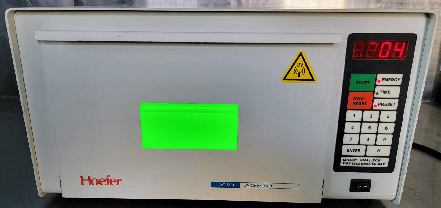Working HOEFER UVC-500 CROSSLINKER with OPERATIONAL MANUAL WATCHVIDEO FREESHIP