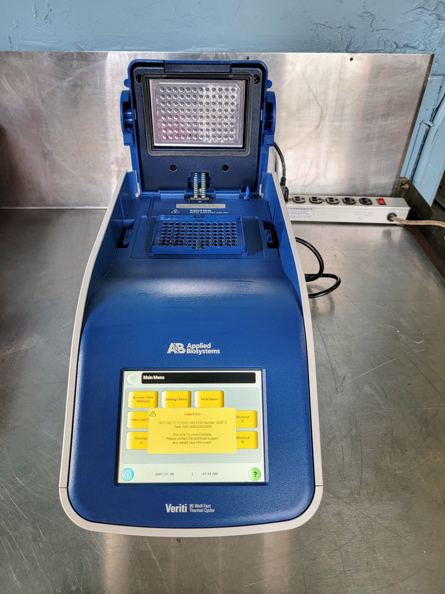 APPLIED BIOSYSTEMS VERITI 96WELL THERMOCYCLER "AS-IS" WATCH VIDEO FREE SHIP