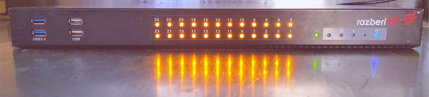 RAZBERI MP RAZ-MPRO24-i7-16T 24PORT SERVER SWITCH™ NVR 90DAYWARRANTY WATCHVIDEO