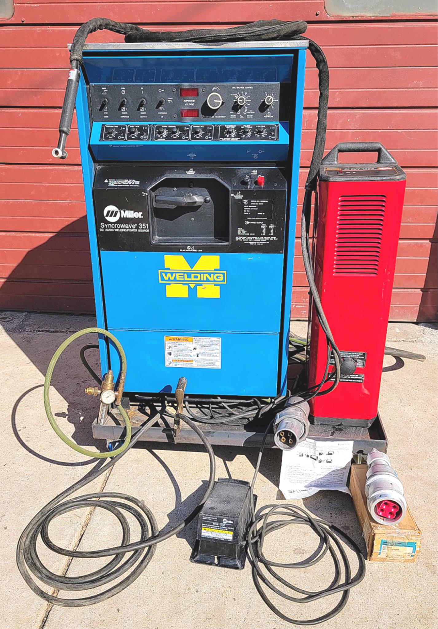 1PHASE MILLER TURNKEY SYNCROWAVE 351 TIG WELD / COOLARC 40 FREE SHIP