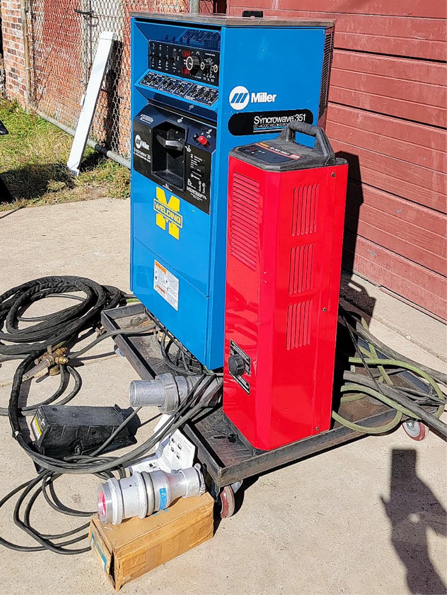 1PHASE MILLER TURNKEY SYNCROWAVE 351 TIG WELD / COOLARC 40 FREE SHIP