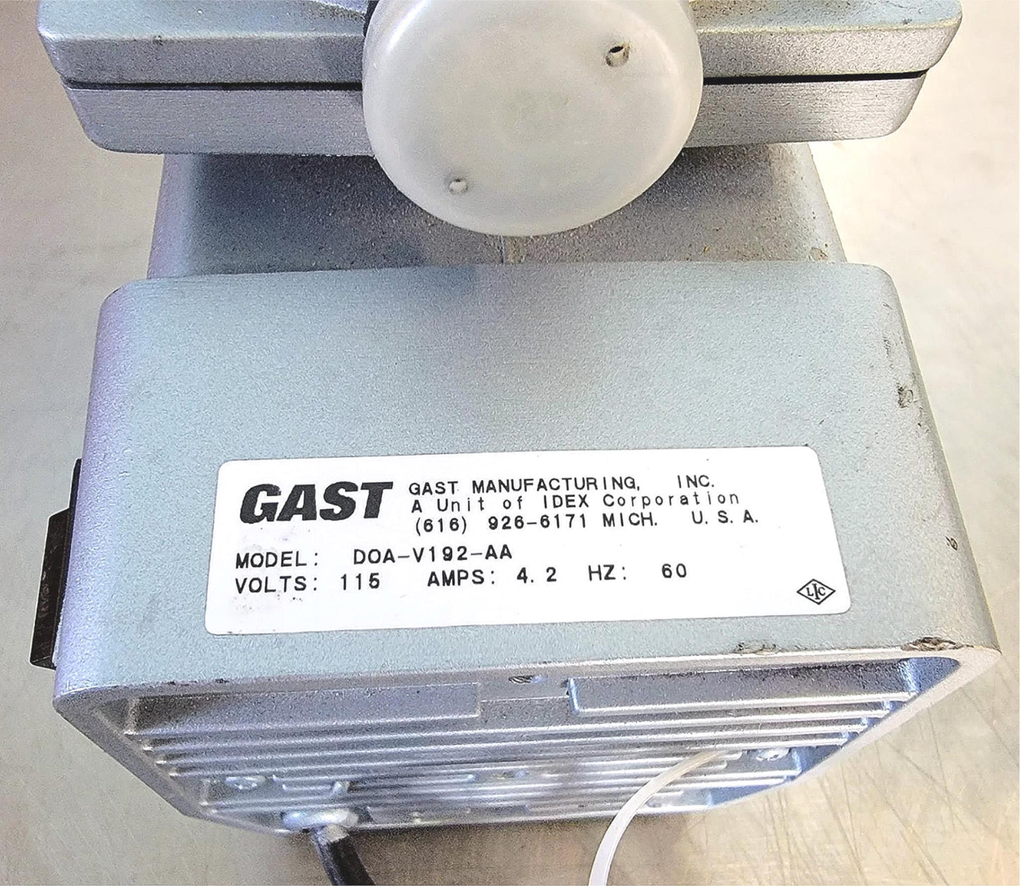 100% GAST DOA-V192-AA VACUUM PUMP 90-DAY-WARRANTY WATCH VIDEO