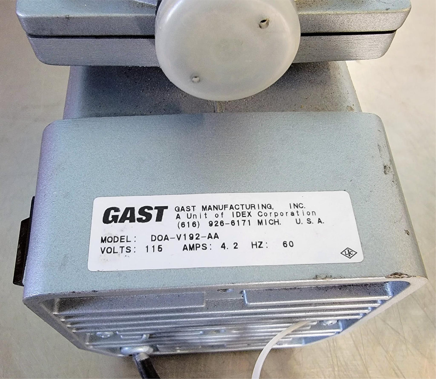 100% GAST DOA-V192-AA VACUUM PUMP 90-DAY-WARRANTY WATCH VIDEO