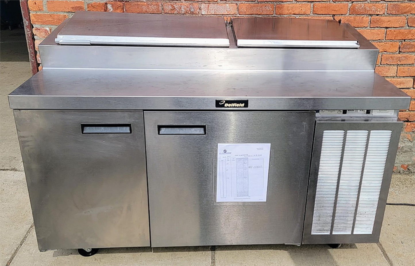 100%WARRANTY DELFIELD 18660PTB PIZZA SANDWICH PREP TABLE 60" SALAD BAR FREE SHIP