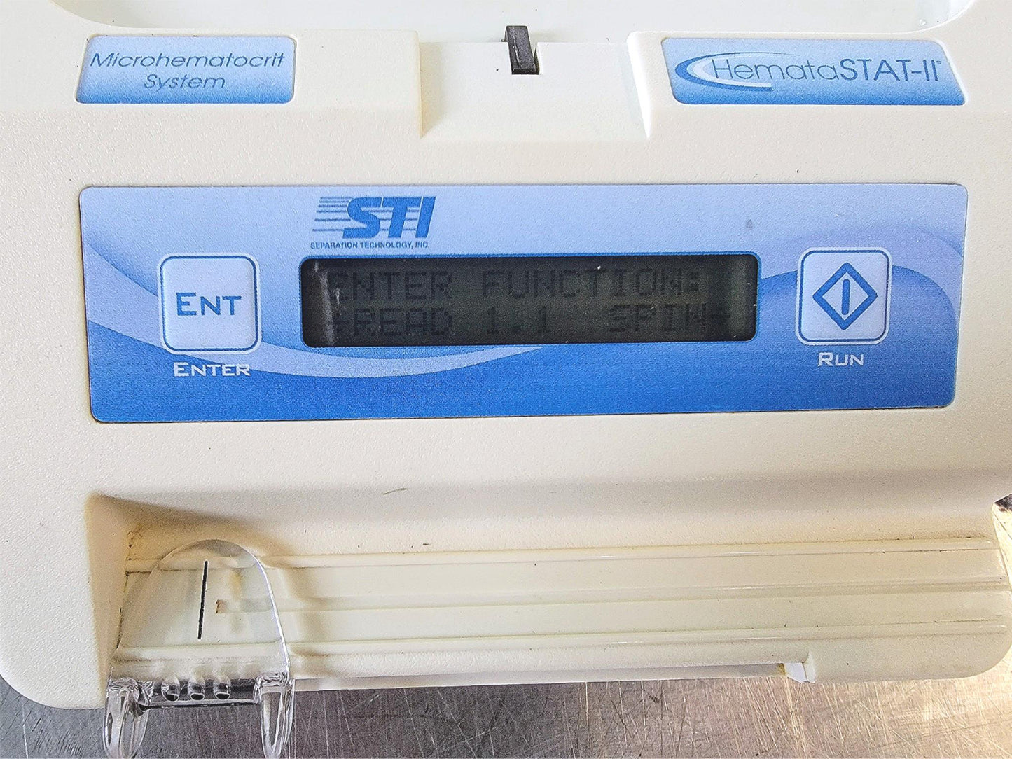 100%WARRANTY STI HEMATASTAT-II MICROHEMATOCRIT CENTRIFUGE TUBE HOLDER WATCHVIDEO
