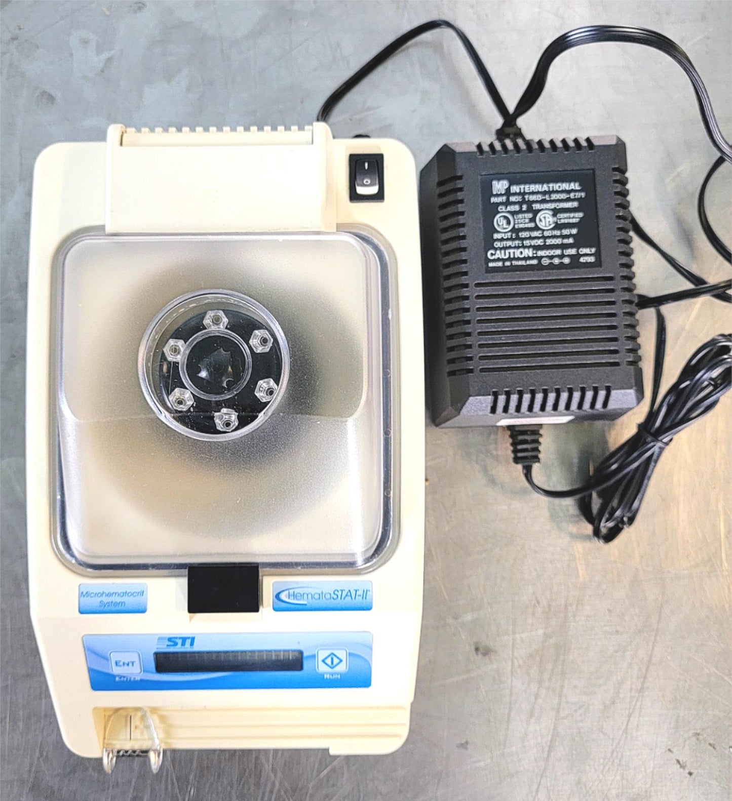 100%WARRANTY STI HEMATASTAT-II MICROHEMATOCRIT CENTRIFUGE TUBE HOLDER WATCHVIDEO