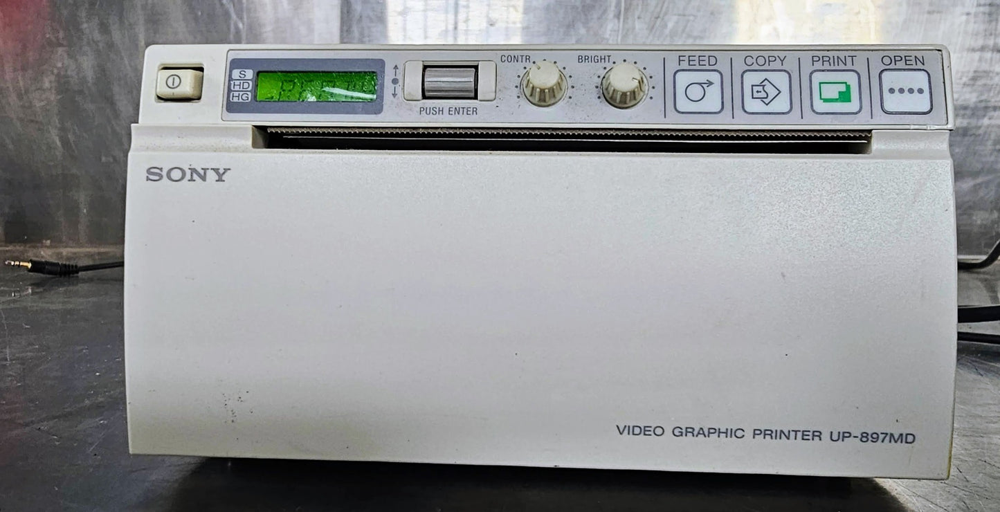 WARRANTY SONY UP-897MD VIDEO GRAPHIC MEDICAL ULTRASOUND PRINTER & CABLE FREESHIP