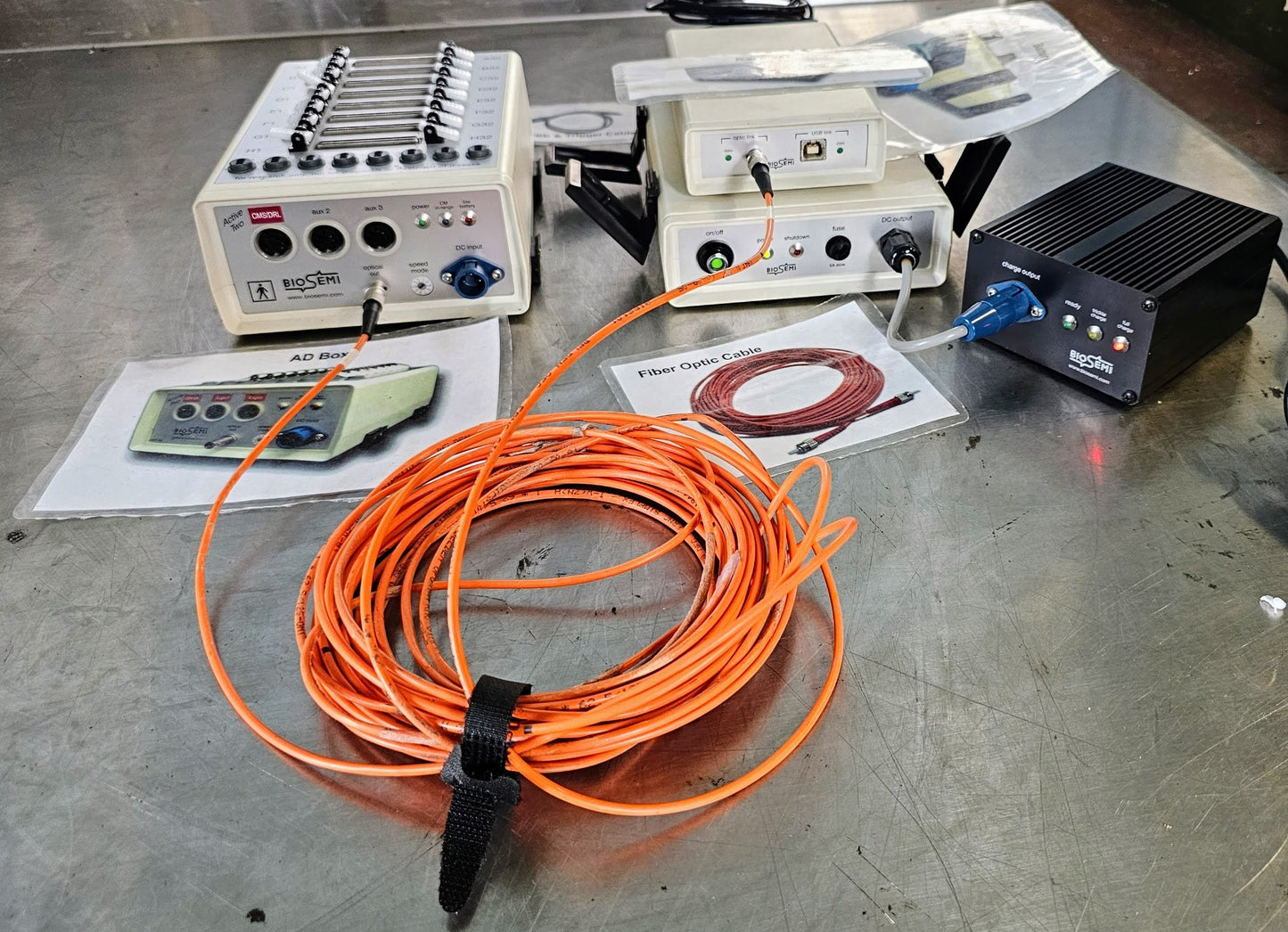 100%WARRANT BIOSEMI INSTRUMENTATION ACTIVE TWO AD-BOX ADC-16 EEG SYSTEM FREESHIP