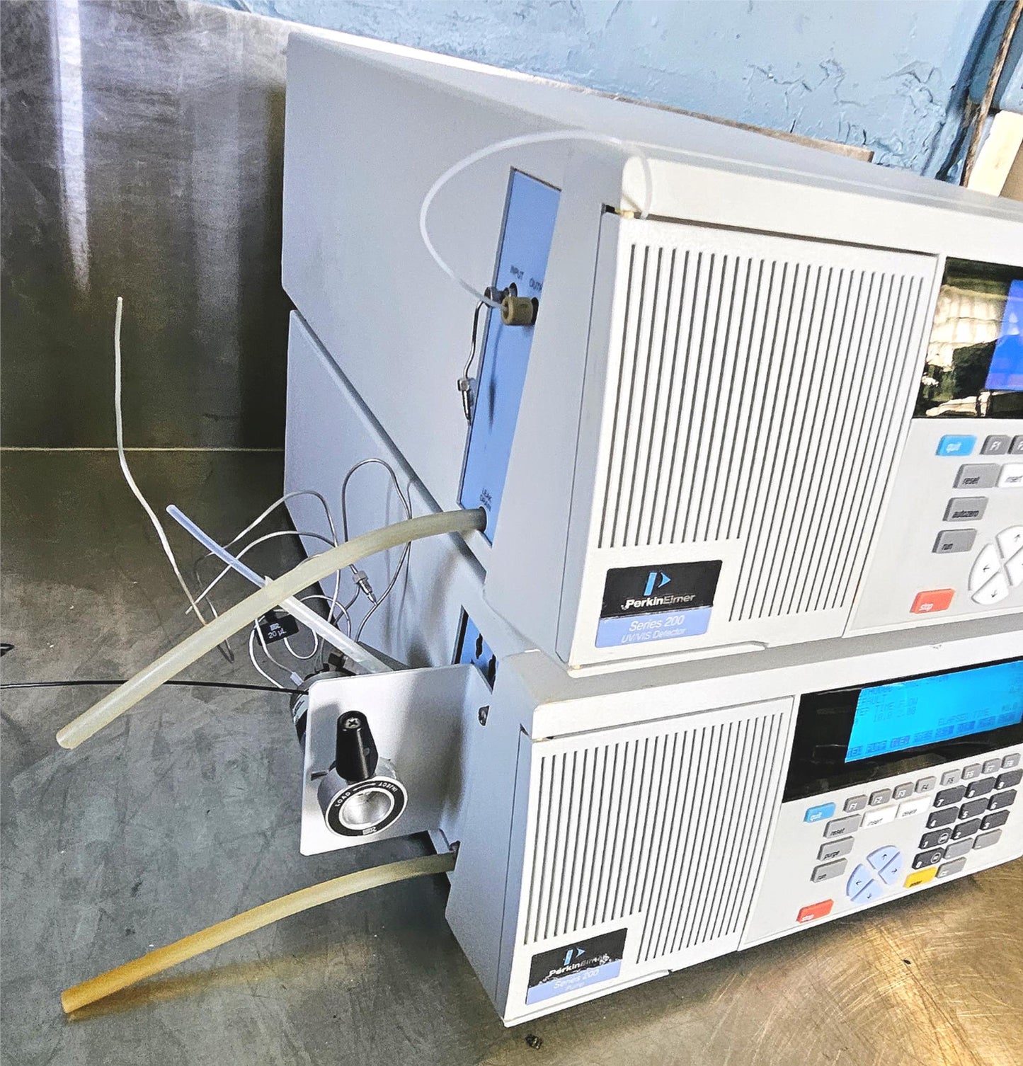 2UNITSWARRANTY PERKIN ELMER SERIES 200 UV/VIS DETECTOR & HPLC PUMP UNIT FREESHIP