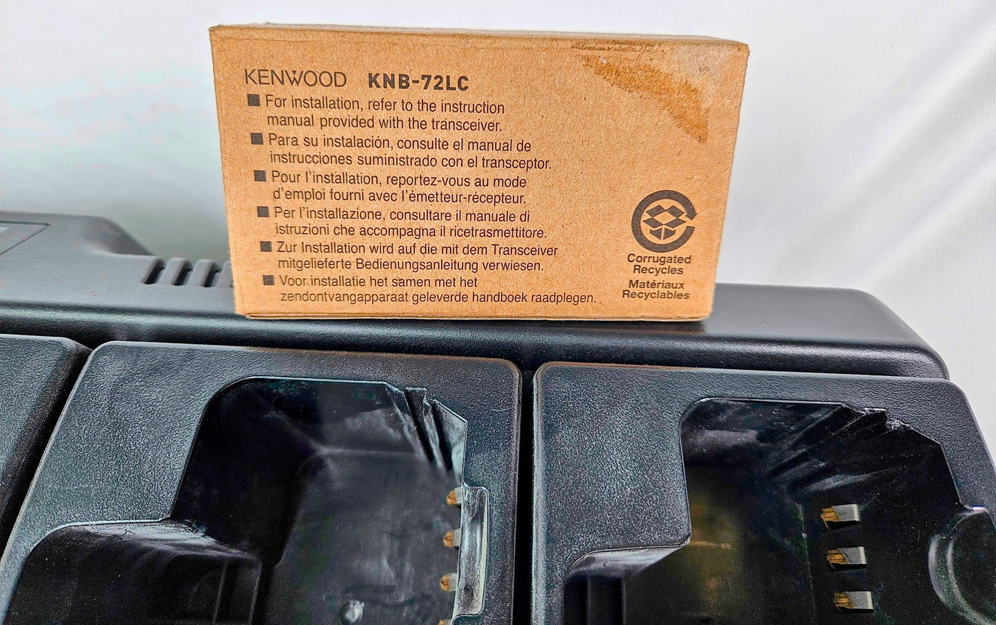 HARRIS 12082 LI-ION 12BAY BATTERY CHARGER w/ BONUS BNEW KENWOOD KNB-72LC WARRANT