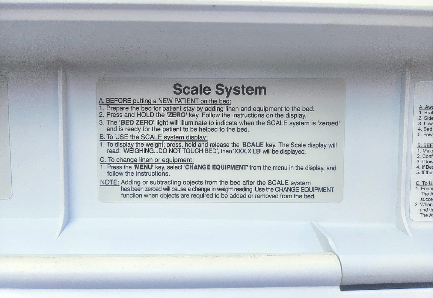 WARRANTY STRYKER S3® MEDICAL SURGICAL POWER BED GURNEY ADJUSTABLE with MATTRESS
