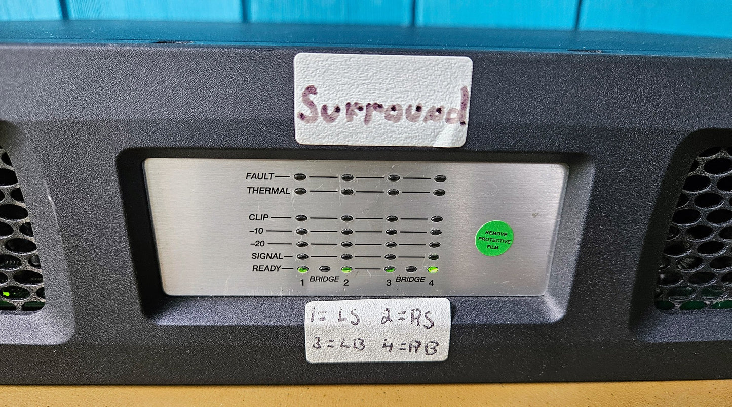 WARRANTY* CROWN DCi 4x600MX DRIVECORE 4x600WATT CHANNELS with OPERATIONAL MANUAL