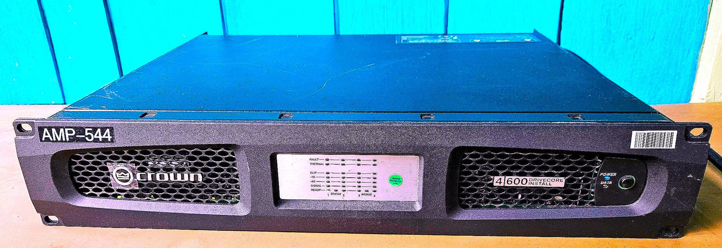 WARRANTY* CROWN DCi 4x600MX DRIVECORE 4x600WATT CHANNELS with OPERATIONAL MANUAL