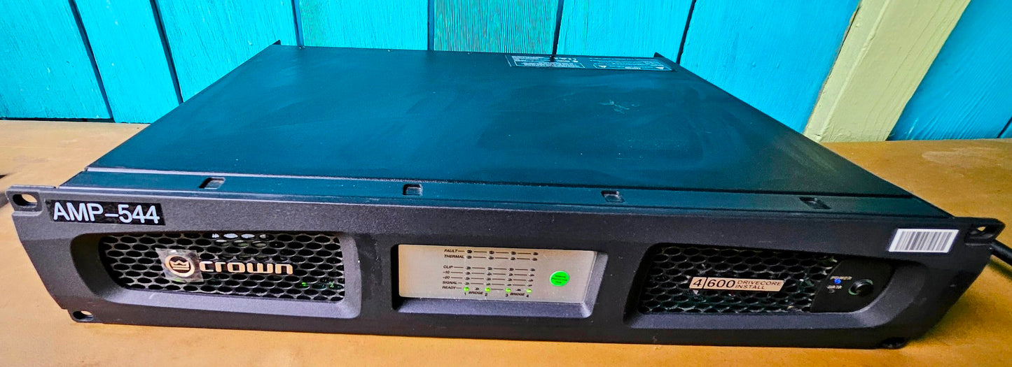 WARRANTY* CROWN DCi 4x600MX DRIVECORE 4x600WATT CHANNELS with OPERATIONAL MANUAL