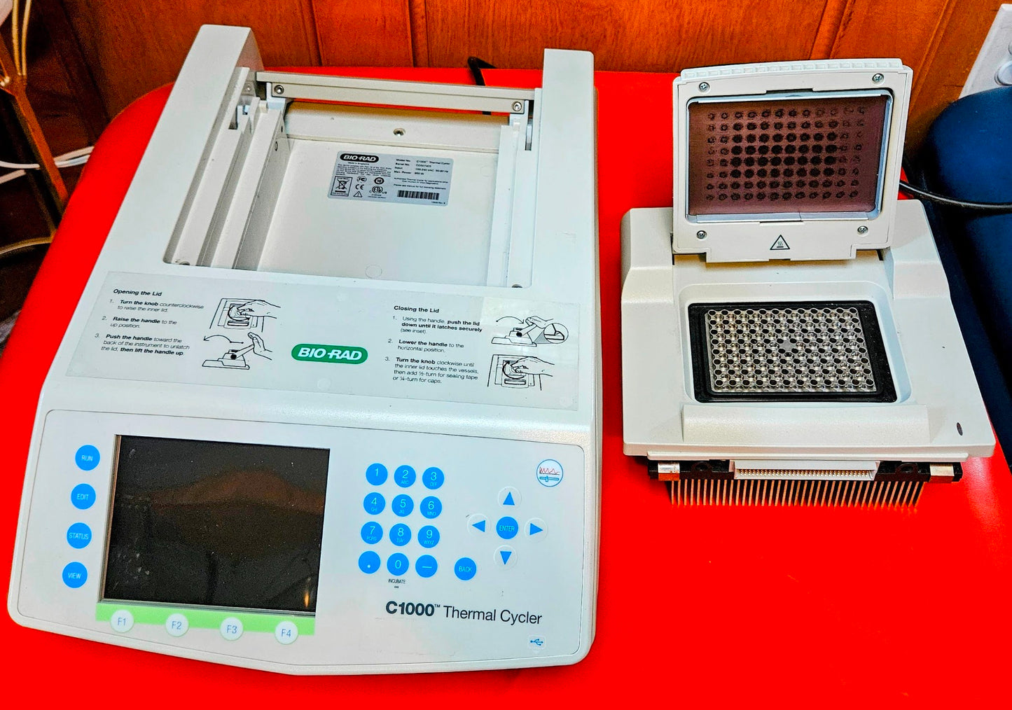 WARRANTY BIO-RAD C1000 THERMAL CYCLER w/ 96WELL FAST REACTION MODULE WATCH VIDEO