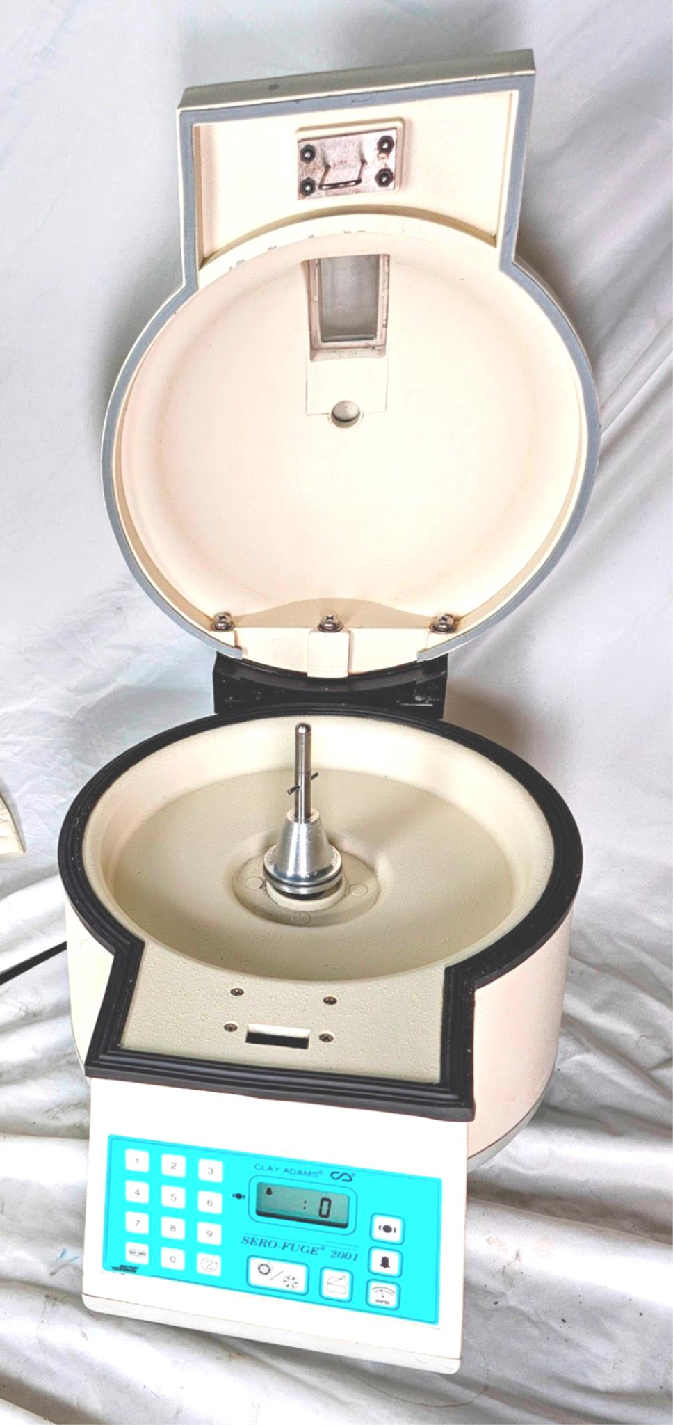 100% 90-DAY-WARRANTY CLAY ADAMS 2001 CENTRIFUGE NO ROTOR FREE SHIP WATCH VIDEO